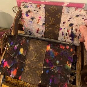 Upcycled clutches , I have a lot of different kinds. I closed my boutique. 5x 8